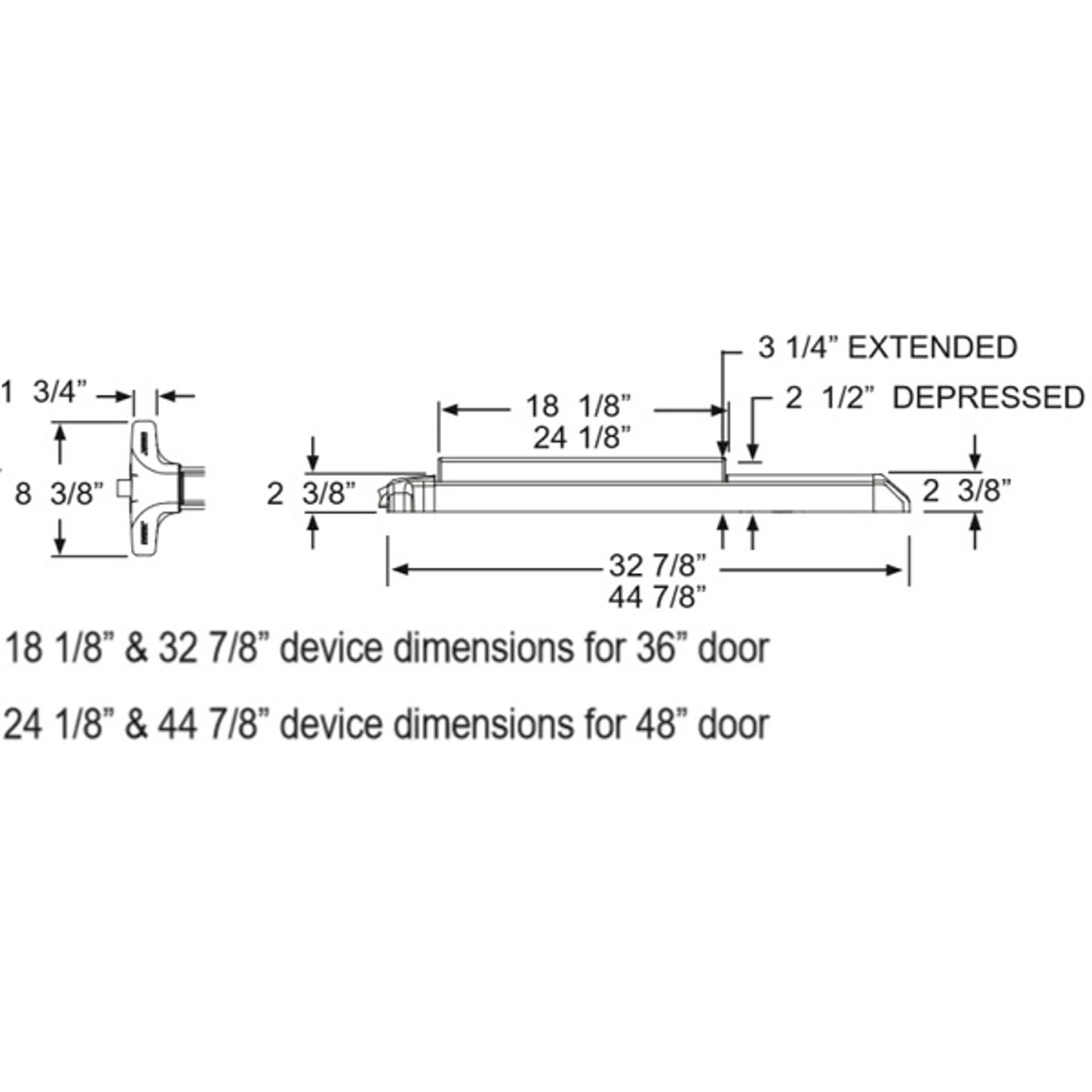 Detex V40 Value Series Rim Exit Device
